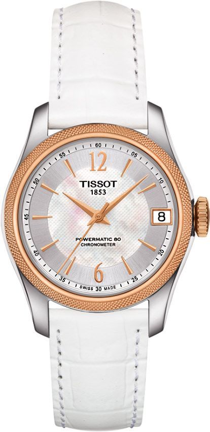 Tissot T-Classic Ballade Powermatic 80 MOP Dial 30 mm Automatic Watch For Women - 1