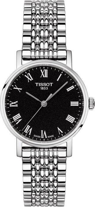 Tissot T-Classic Tissot Everytime Black Dial 30 mm Quartz Watch For Women - 1