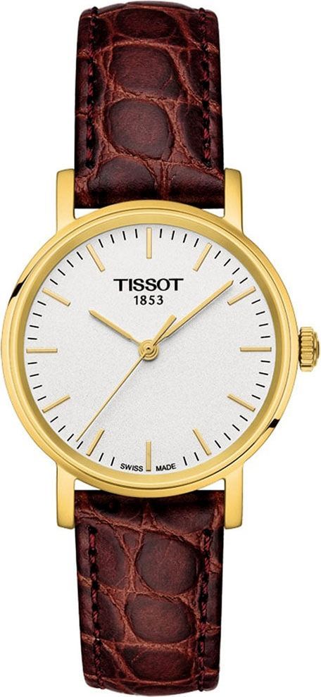 Tissot T-Classic Everytime Silver Dial 30 mm Quartz Watch For Women - 1
