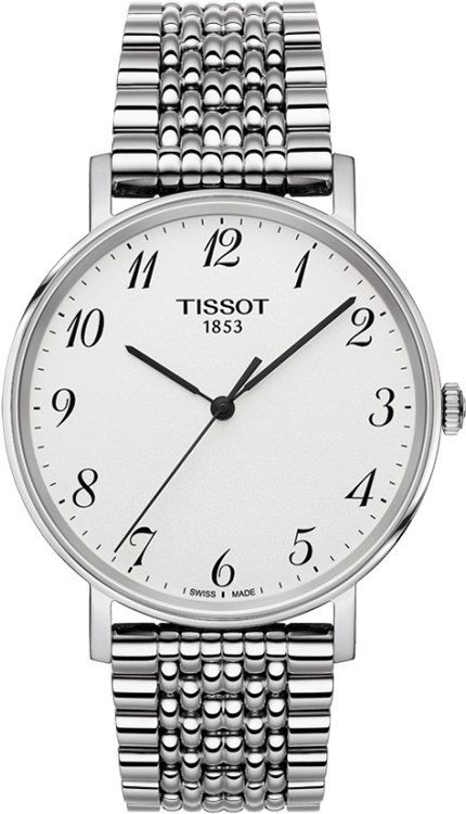 Tissot T-Classic Everytime Silver Dial 38 mm Quartz Watch For Unisex - 1