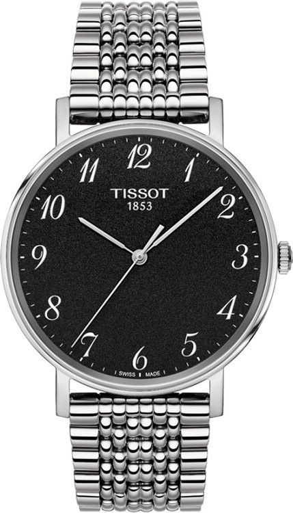 Tissot T-Classic Tissot Everytime Black Dial 38 mm Quartz Watch For Unisex - 1