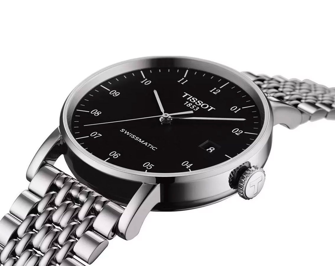 Tissot T-Classic Tissot Everytime Black Dial 42 mm Quartz Watch For Men - 4