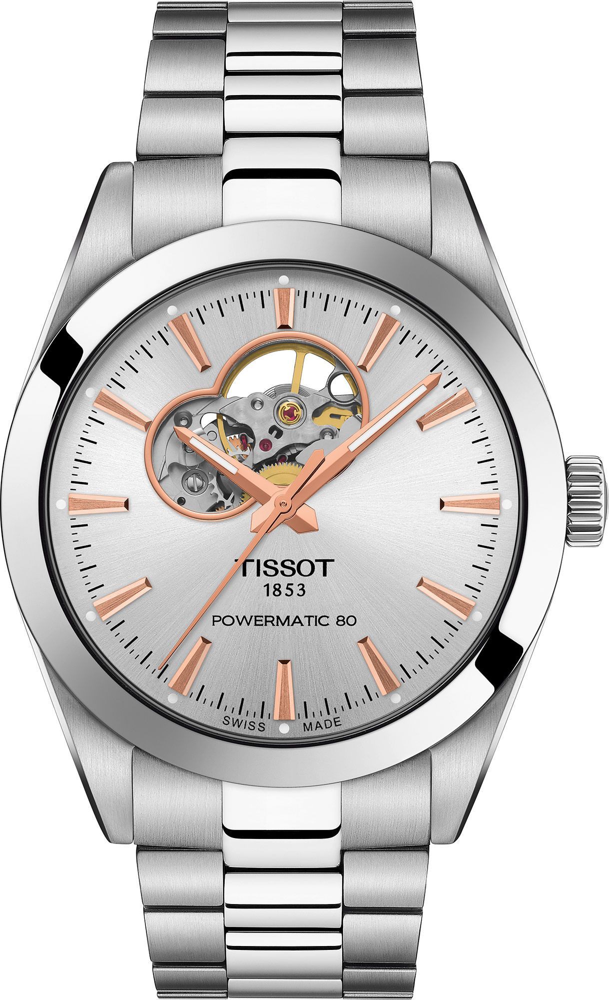 Tissot T-Classic Tissot Gentleman Silver Dial 40 mm Automatic Watch For Men - 1