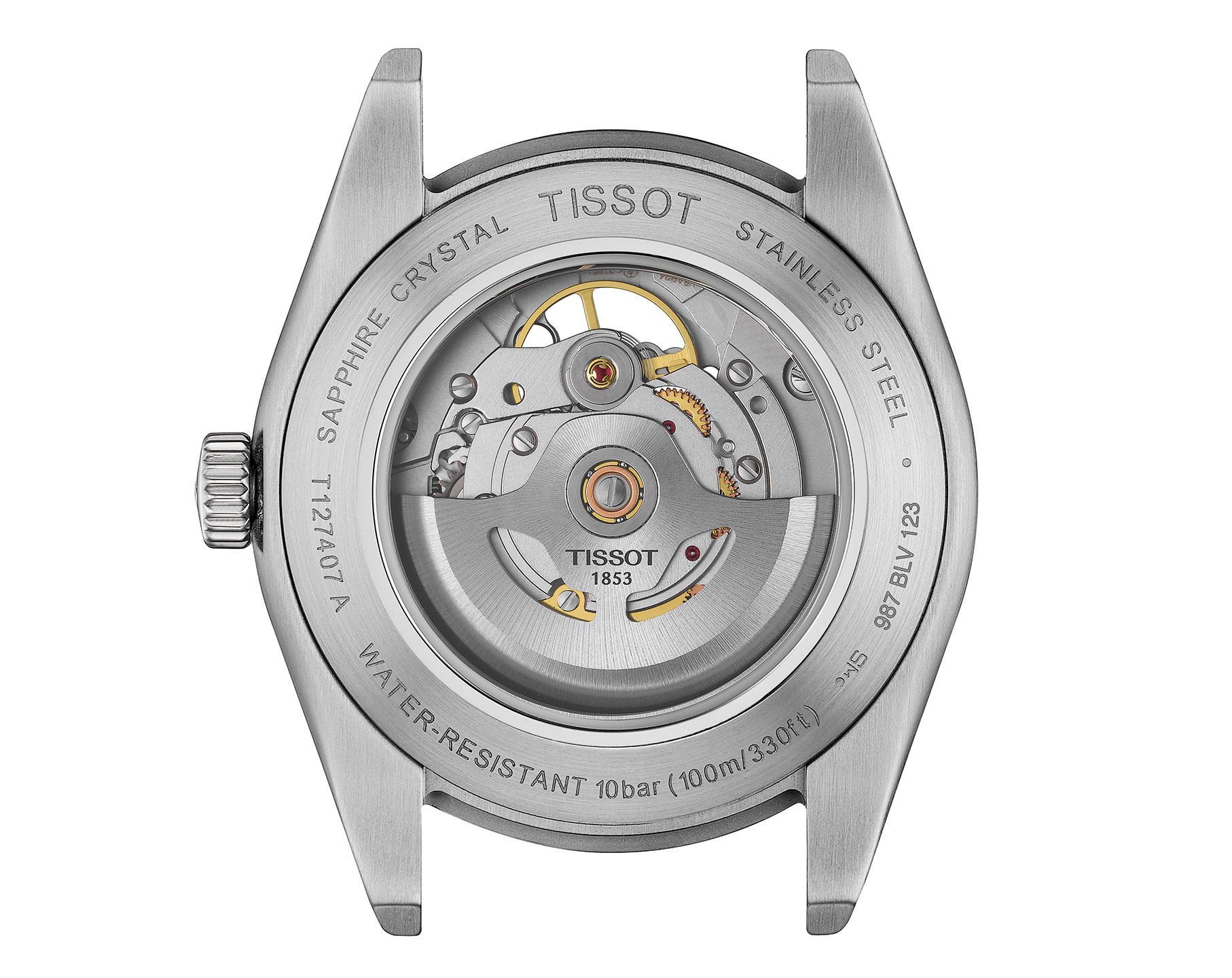Tissot T-Classic Tissot Gentleman Silver Dial 40 mm Automatic Watch For Men - 5