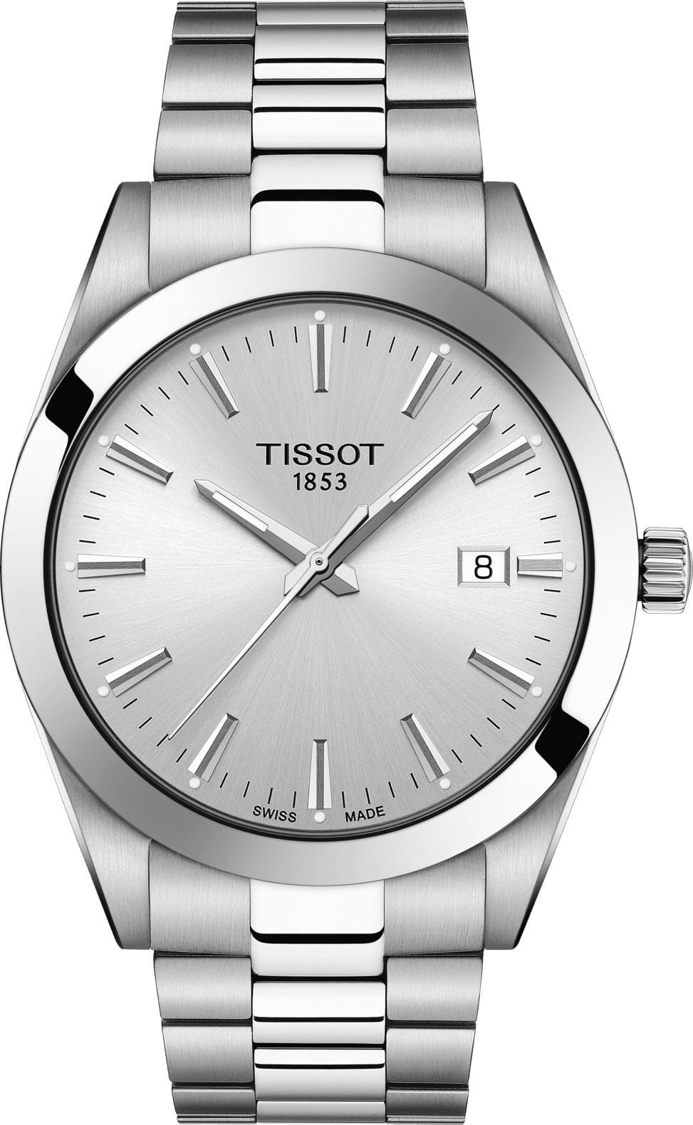 Tissot T-Classic Tissot Gentleman Silver Dial 40 mm Quartz Watch For Men - 1
