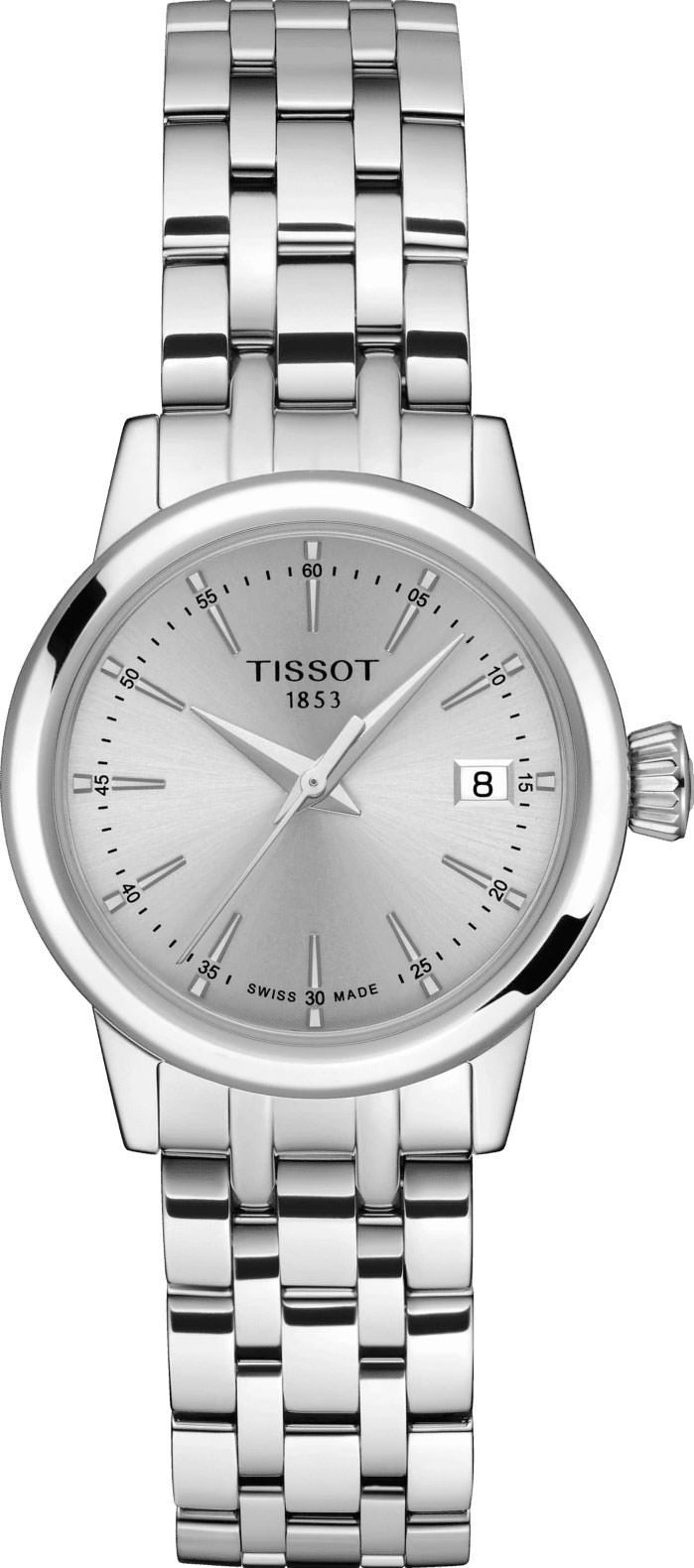 Tissot T-Classic Tissot Classic Dream Silver Dial 28 mm Quartz Watch For Women - 1