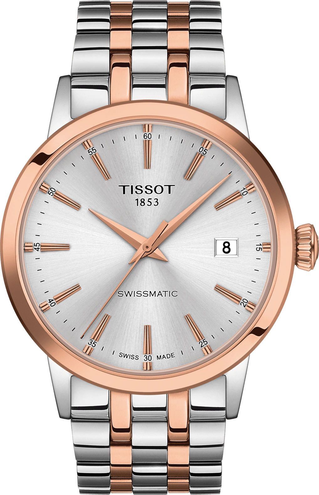 Tissot T-Classic Tissot Classic Dream Silver Dial 42 mm Automatic Watch For Men - 1