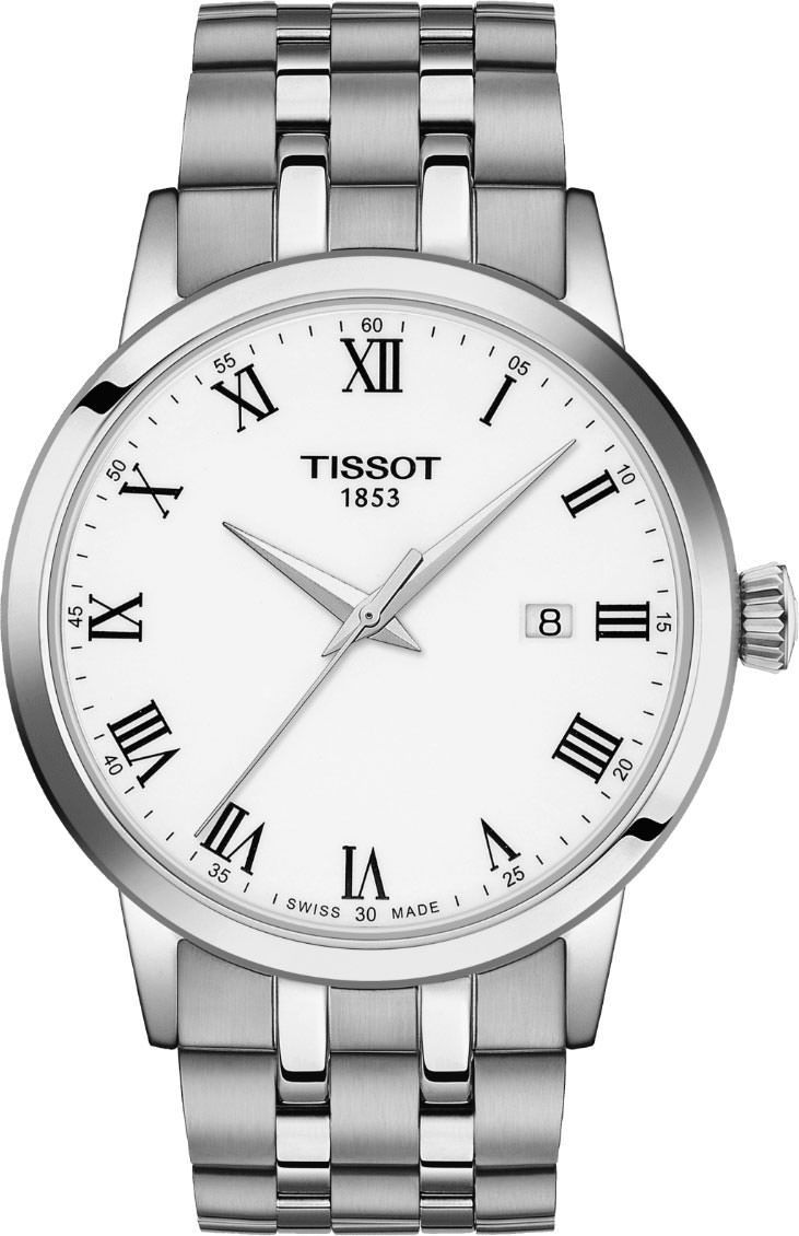 Tissot Tissot Classic Dream 42 mm Watch in White Dial For Men - 1
