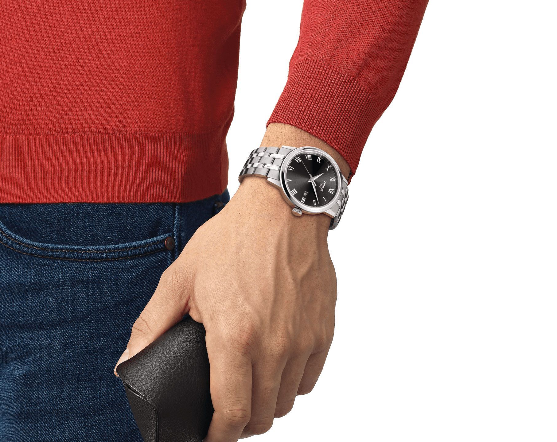 Tissot T-Classic Tissot Classic Dream Black Dial 42 mm Quartz Watch For Men - 5