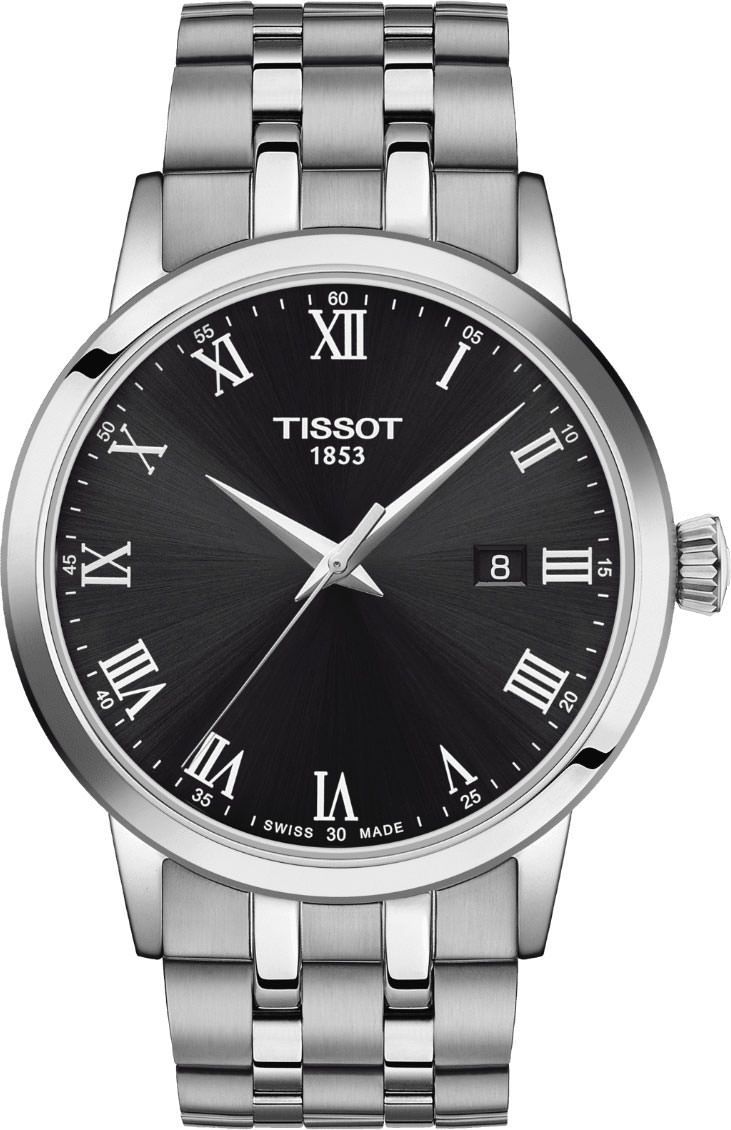 Tissot T-Classic Tissot Classic Dream Black Dial 42 mm Quartz Watch For Men - 1