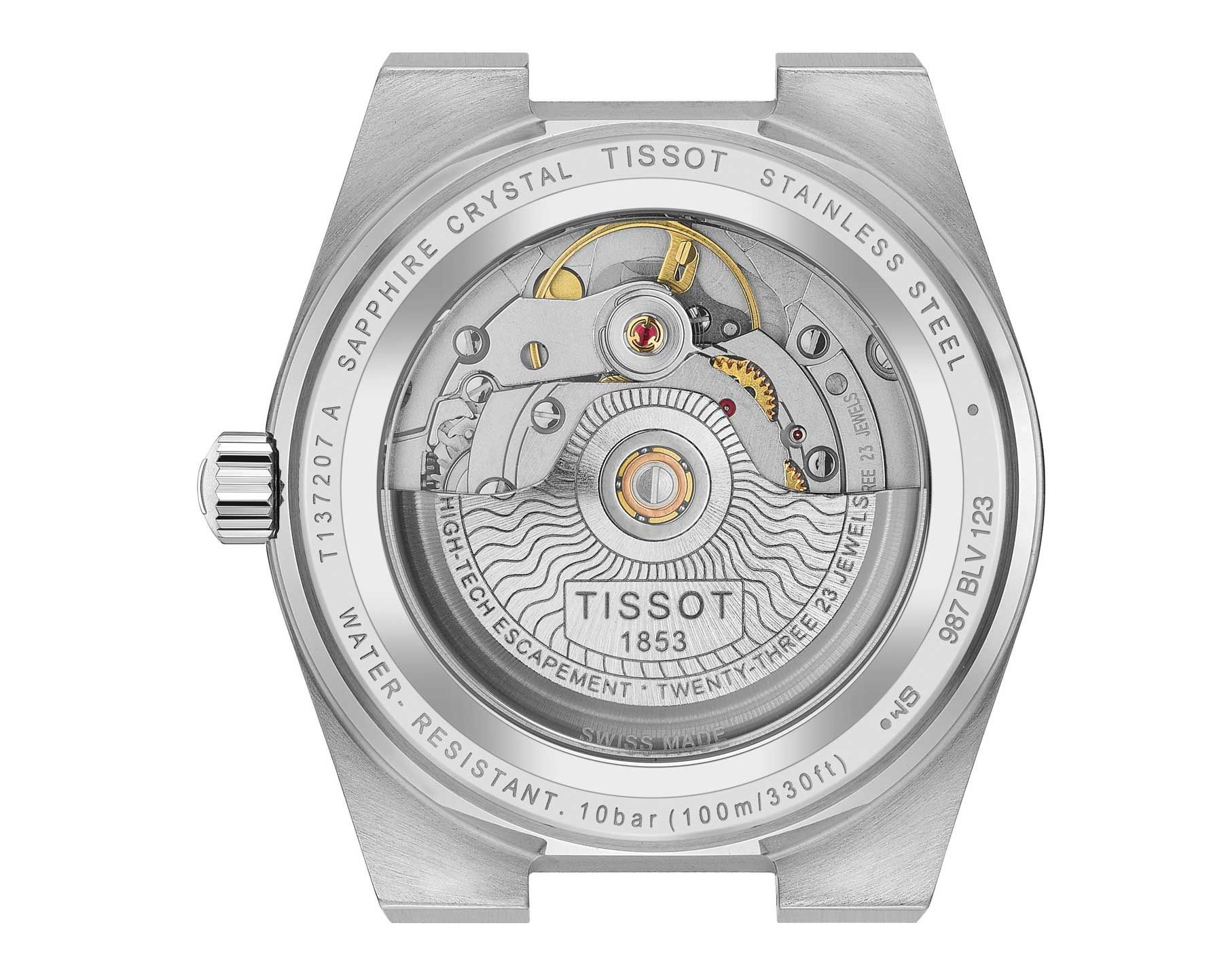 Tissot T-Classic Tissot PRX Blue Dial 35 mm Automatic Watch For Women - 3