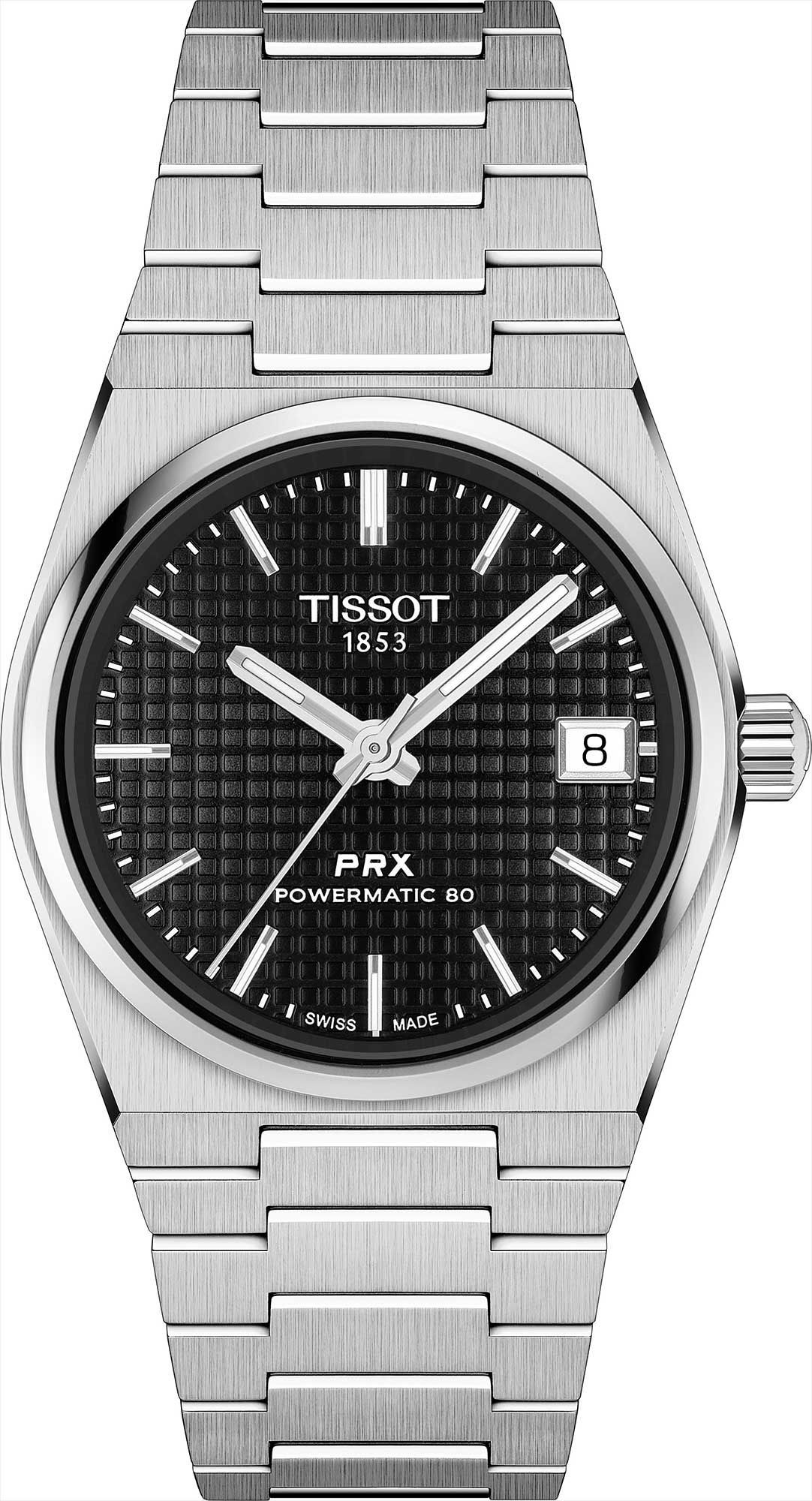 Tissot T-Classic Tissot PRX Black Dial 35 mm Automatic Watch For Women - 1
