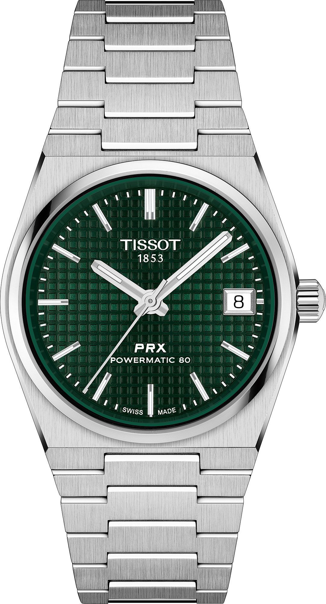 Tissot T-Classic Tissot PRX Green Dial 35 mm Automatic Watch For Women - 1