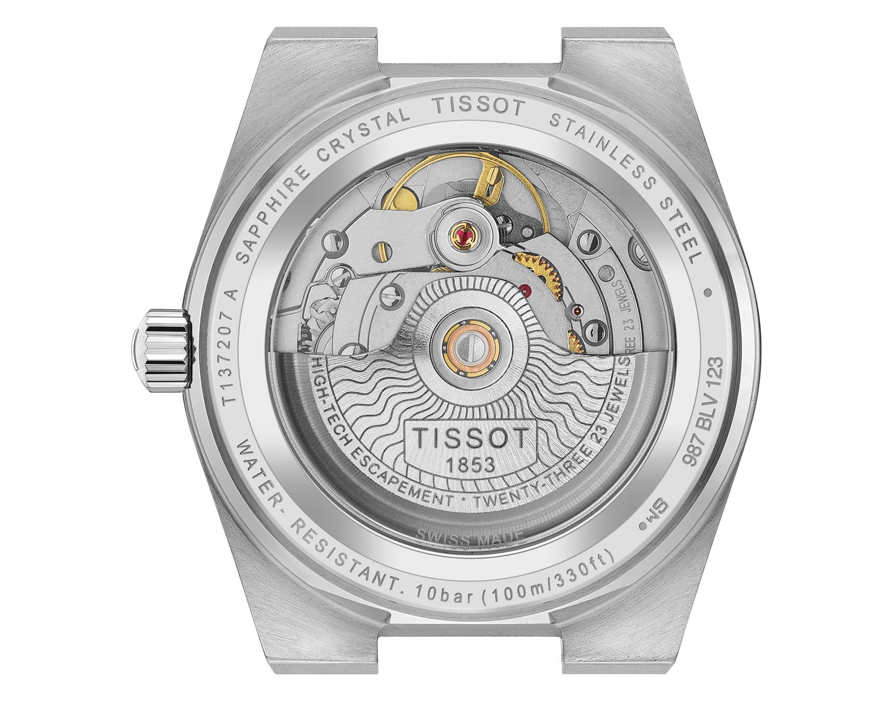 Tissot T-Classic Tissot PRX Green Dial 35 mm Automatic Watch For Women - 5
