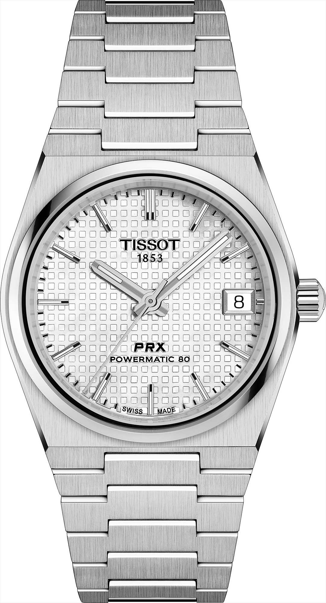 Tissot T-Classic Tissot PRX White MOP Dial 35 mm Automatic Watch For Women - 1