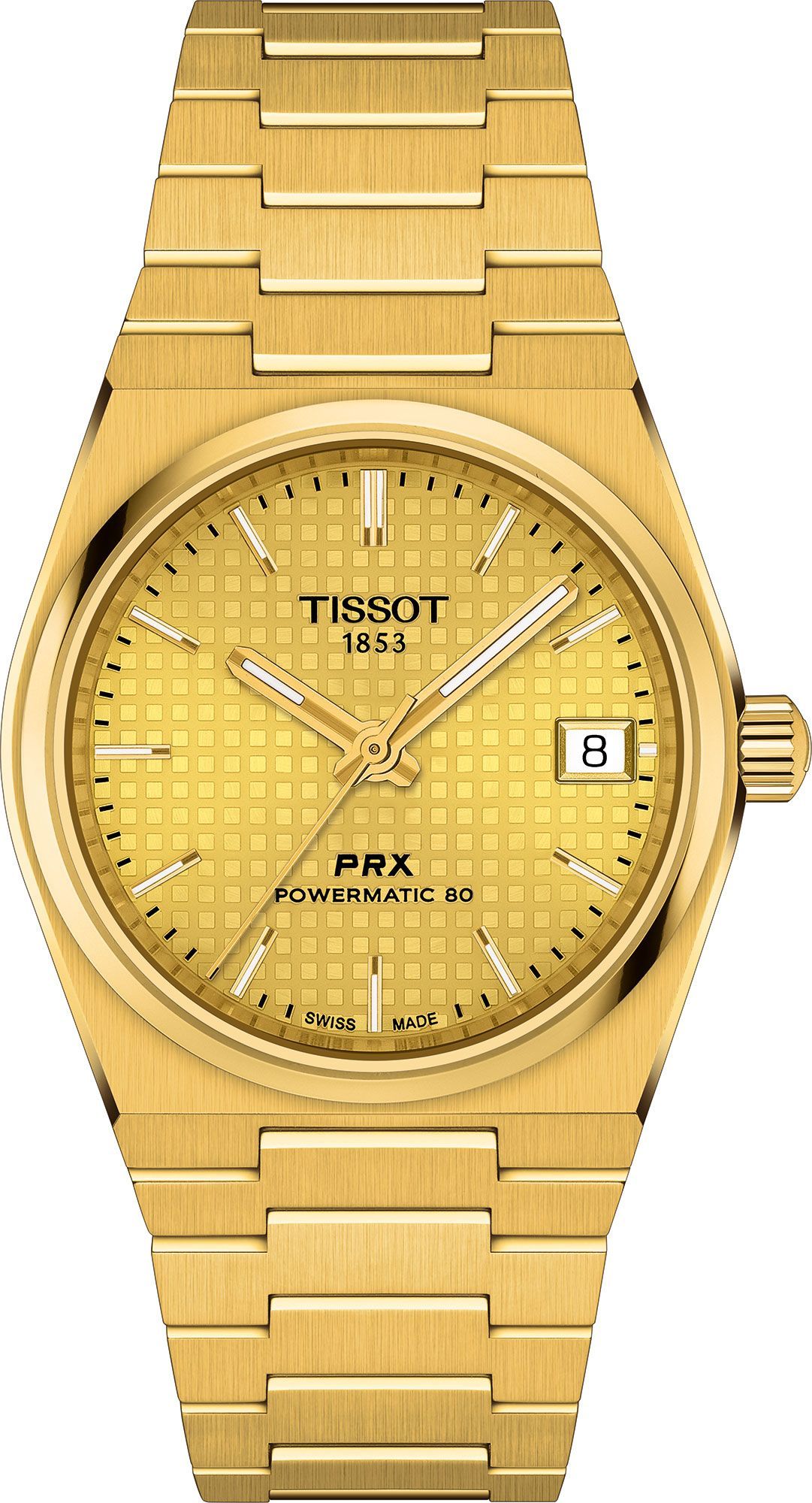 Tissot T-Classic Tissot PRX Champagne Dial 35 mm Automatic Watch For Women - 1
