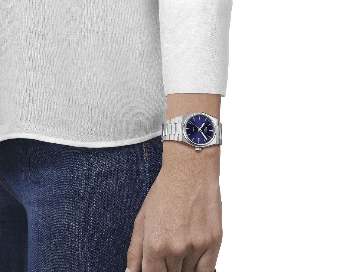 Tissot T-Classic Tissot PRX Blue Dial 35 mm Quartz Watch For Unisex - 4