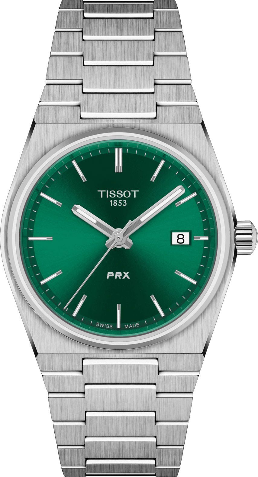 Tissot T-Classic Tissot PRX Green Dial 35 mm Quartz Watch For Unisex - 1