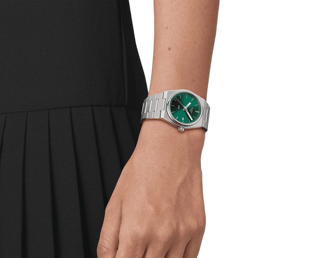 Tissot T-Classic Tissot PRX Green Dial 35 mm Quartz Watch For Unisex - 4
