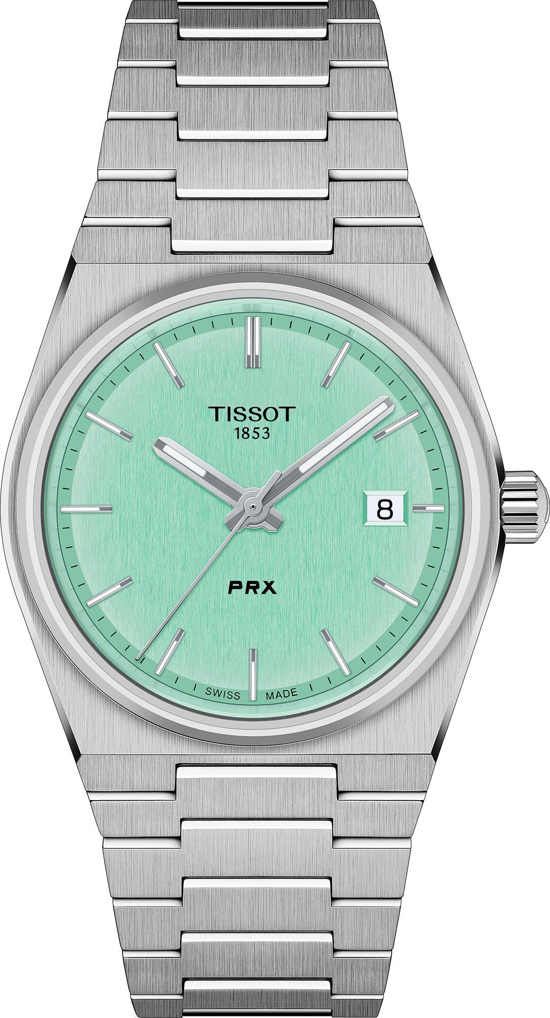 Tissot T-Classic Tissot PRX Green Dial 35 mm Quartz Watch For Women - 1