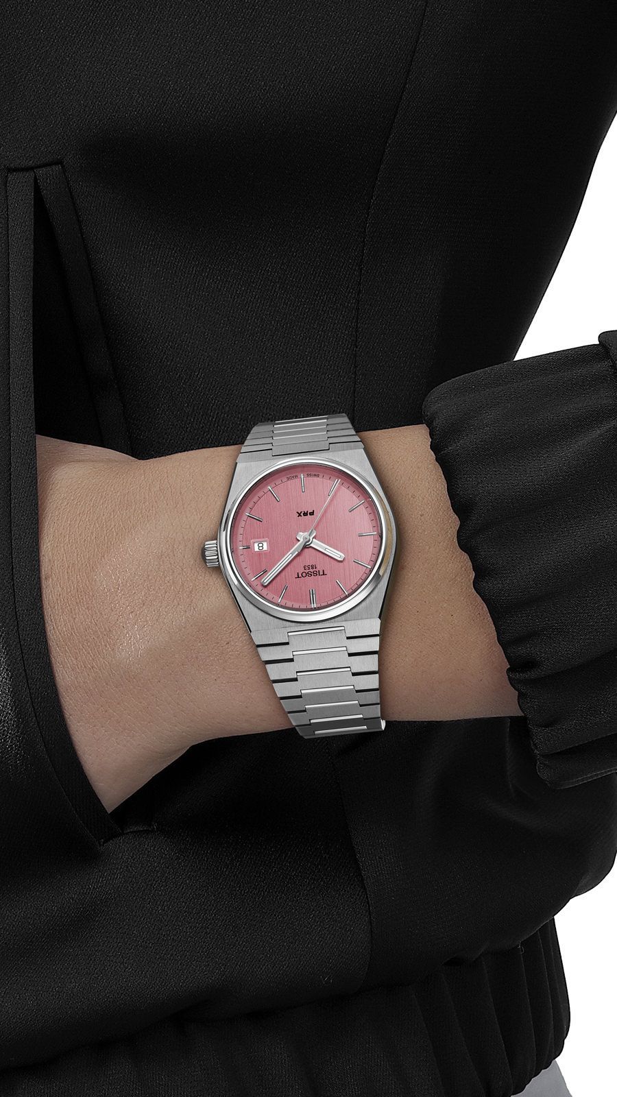 Tissot T-Classic Tissot PRX Pink Dial 35 mm Quartz Watch For Unisex - 2