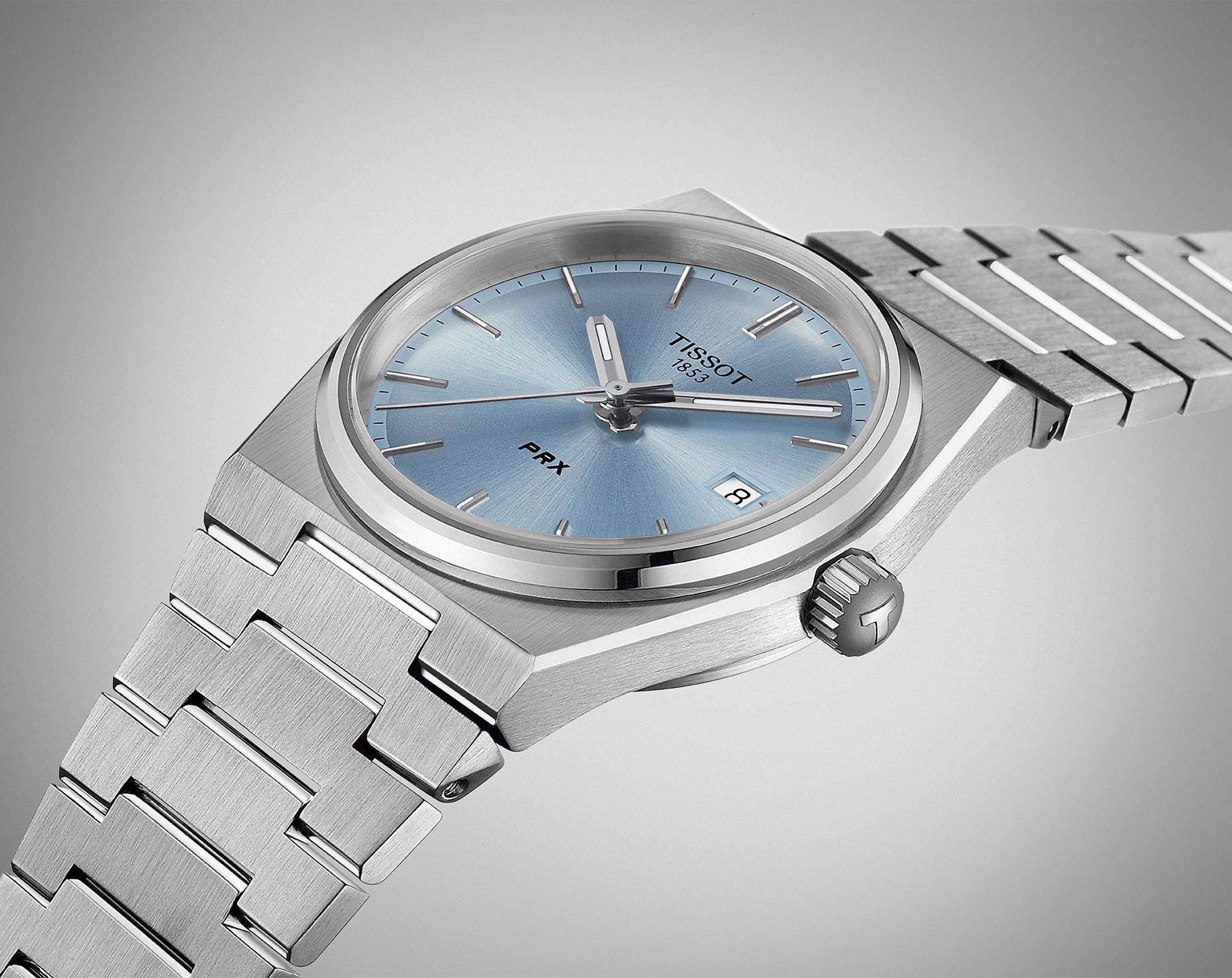 Tissot T-Classic Tissot PRX Blue Dial 35 mm Quartz Watch For Unisex - 2
