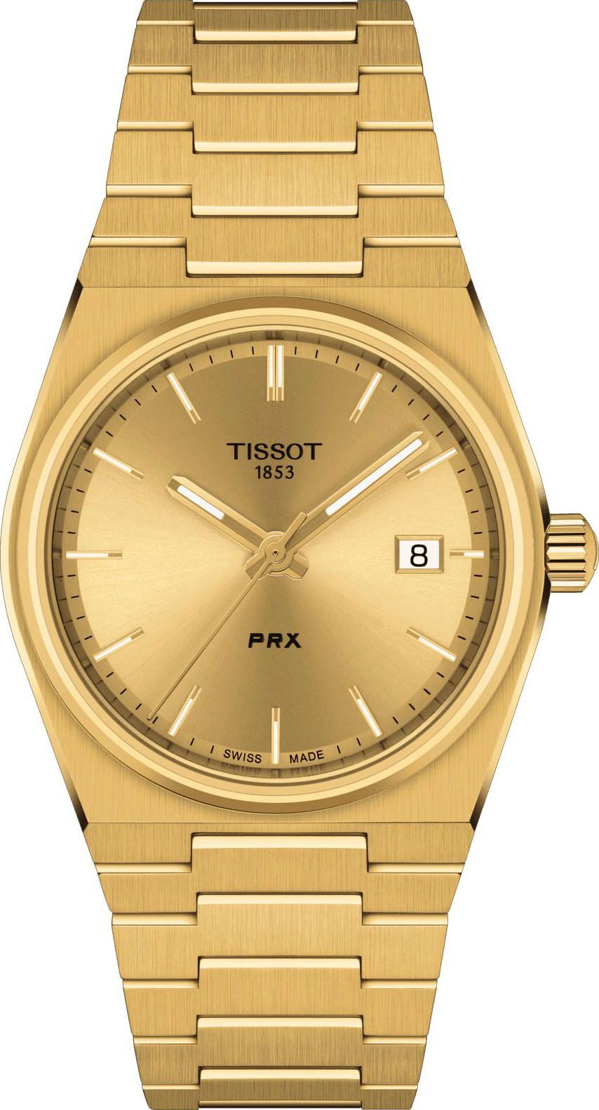 Tissot T-Classic Tissot PRX Champagne Dial 35 mm Quartz Watch For Unisex - 1