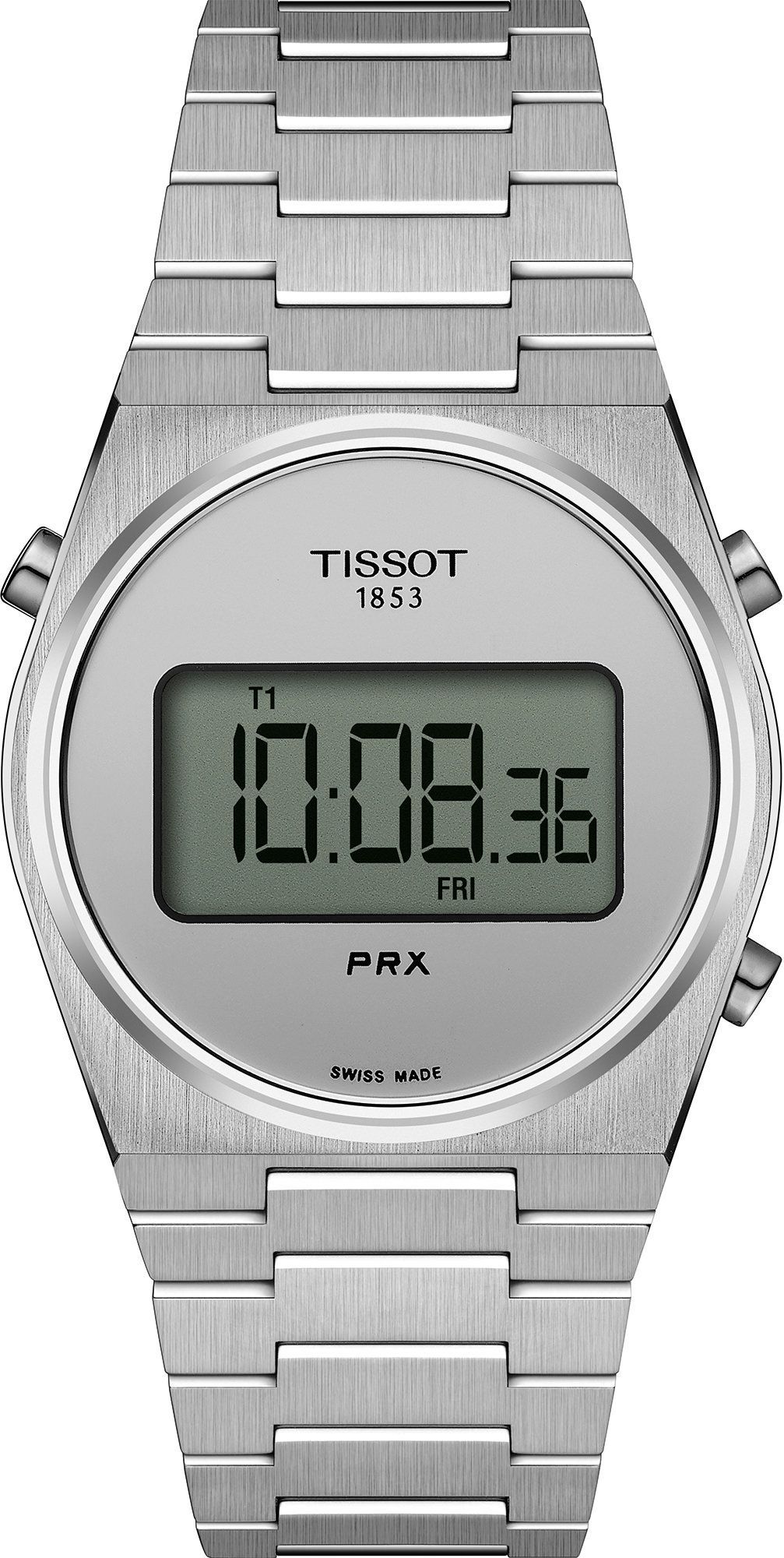 Tissot T-Classic Tissot PRX Silver Dial 35 mm Quartz Watch For Women - 1
