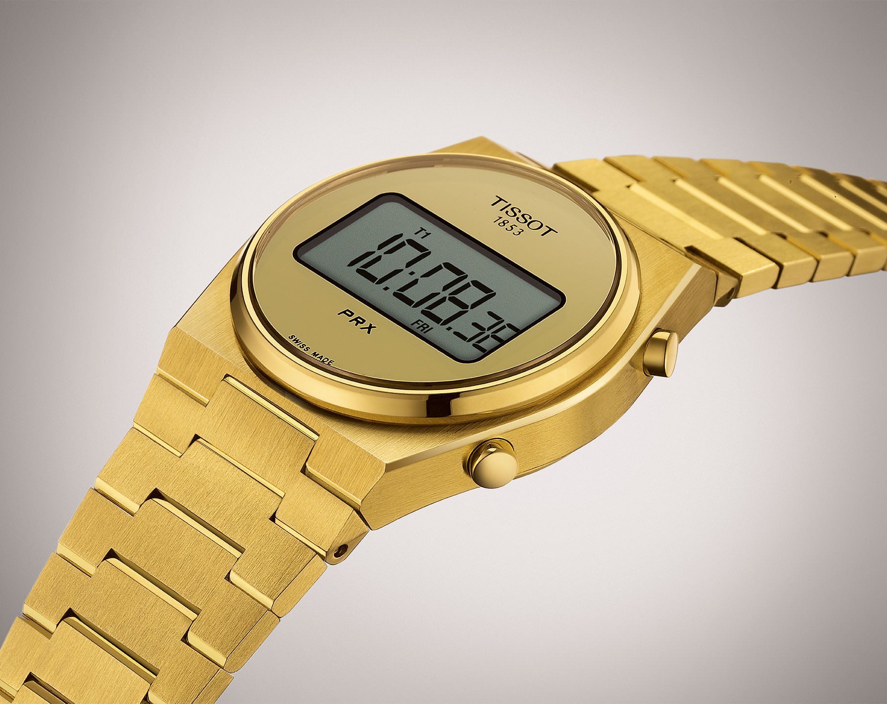 Tissot T-Classic Tissot PRX Gold Dial 35 mm Quartz Watch For Women - 4