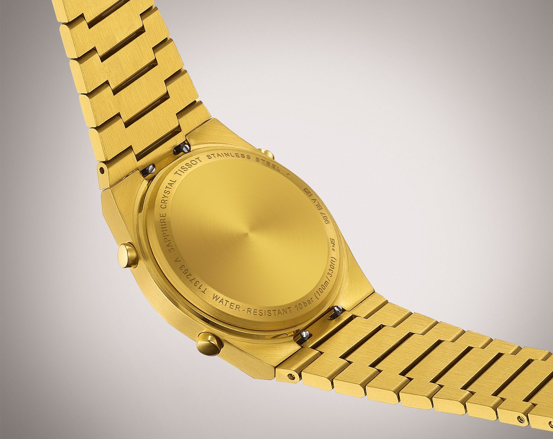 Tissot T-Classic Tissot PRX Gold Dial 35 mm Quartz Watch For Women - 5