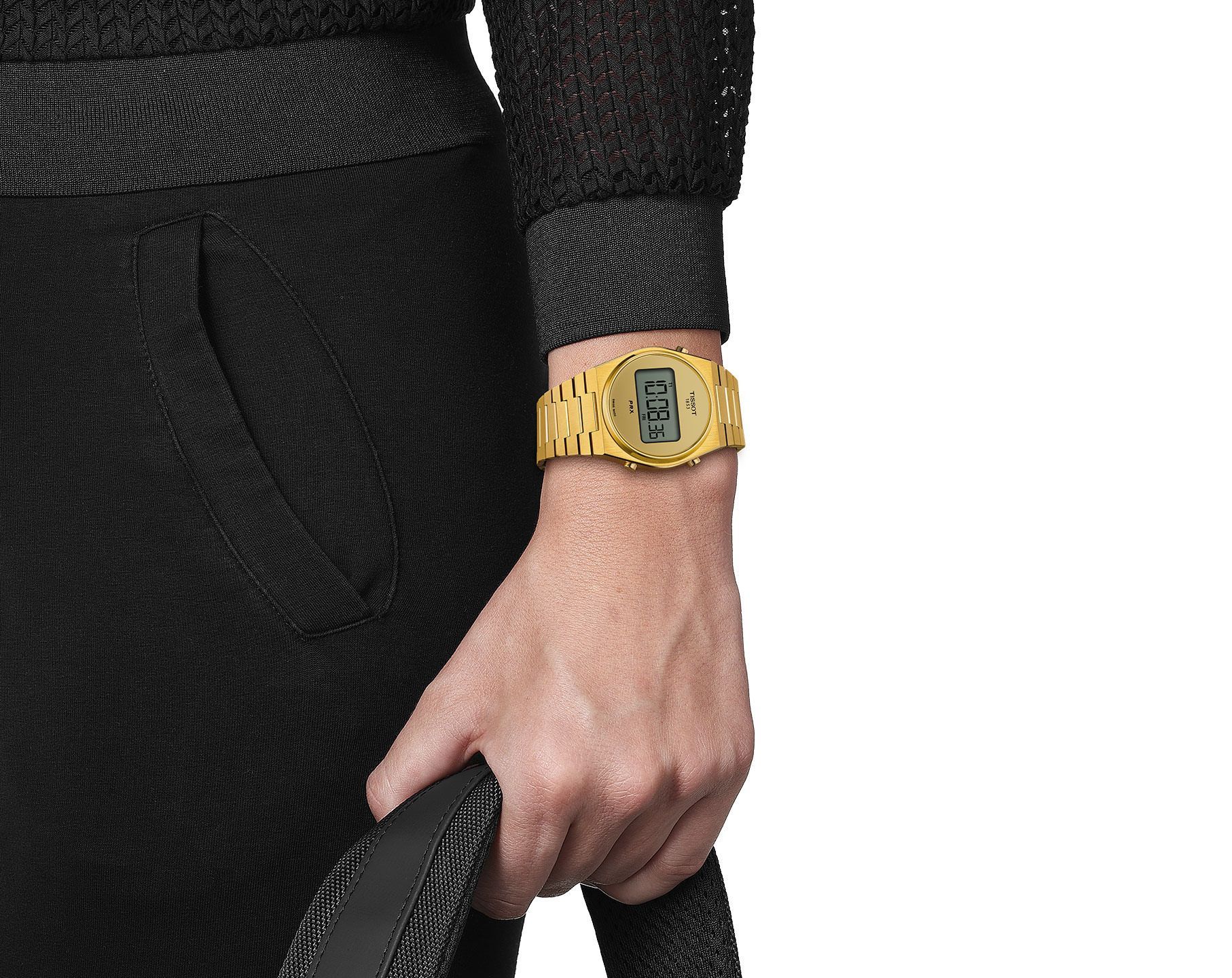Tissot T-Classic Tissot PRX Gold Dial 35 mm Quartz Watch For Women - 6