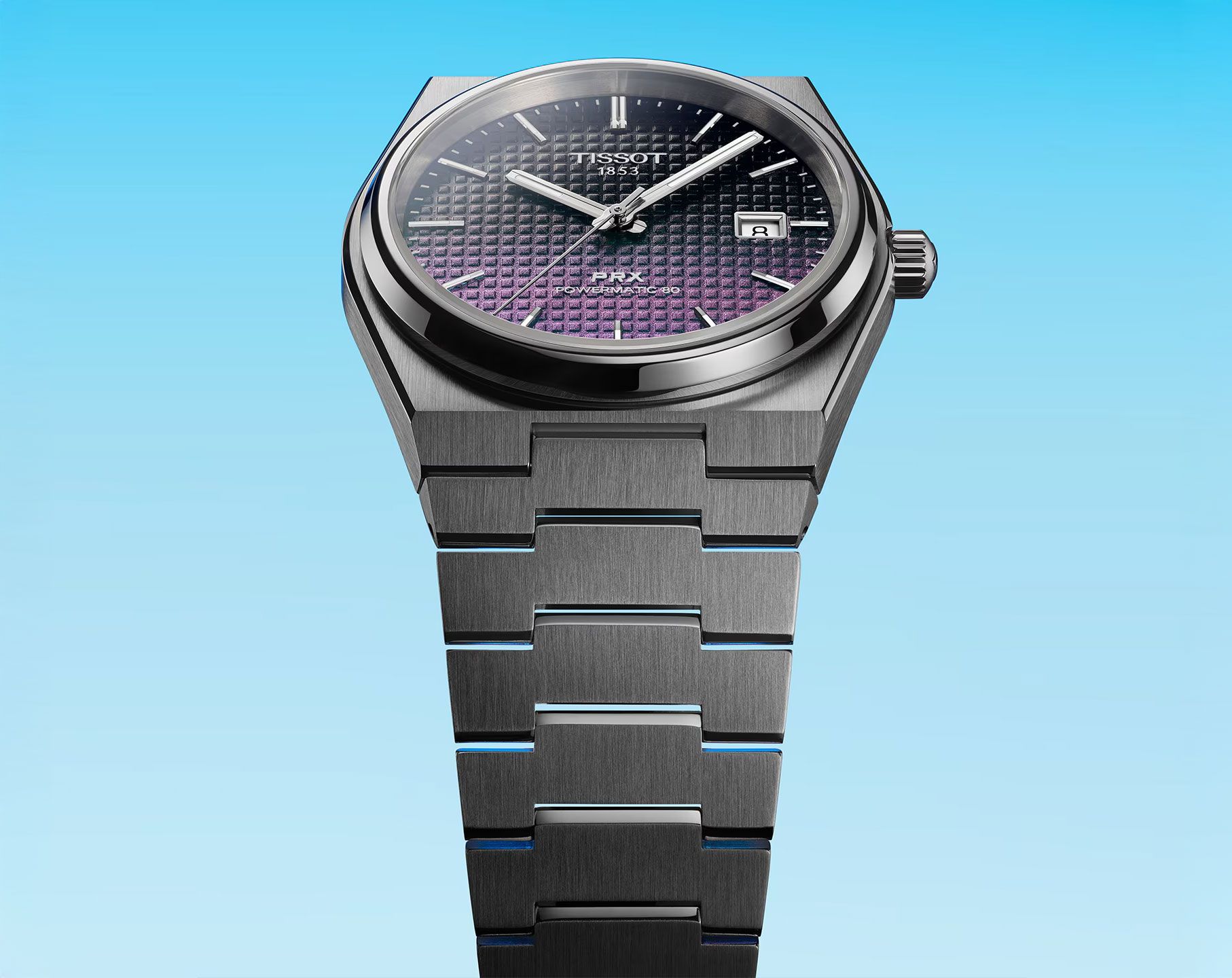 Tissot T-Classic Automatic Men Watches in Tonneau case Blue Dial