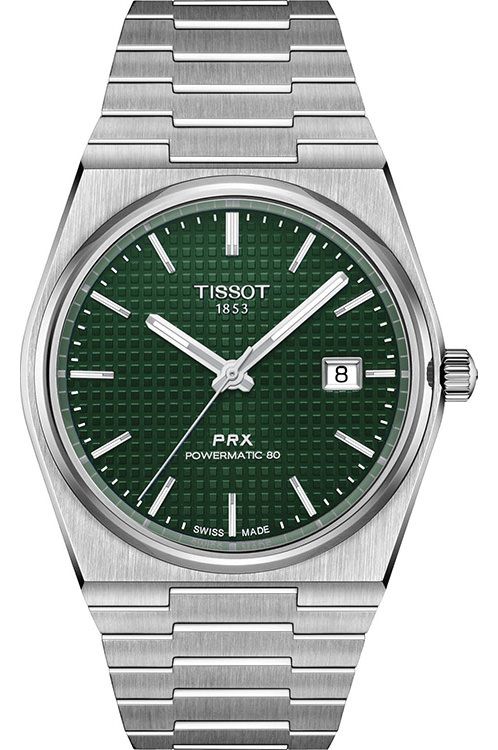 Tissot T-Classic Automatic Men Watches in Tonneau case Green Dial