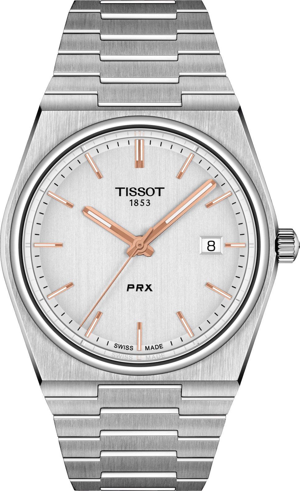 Tissot T-Classic Tissot PRX Silver Dial 40 mm Quartz Watch For Men - 1