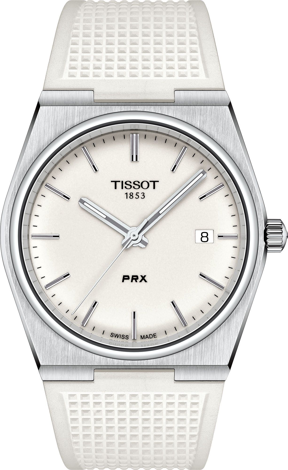 Tissot T-Classic Tissot PRX White Dial 40 mm Quartz Watch For Men - 1