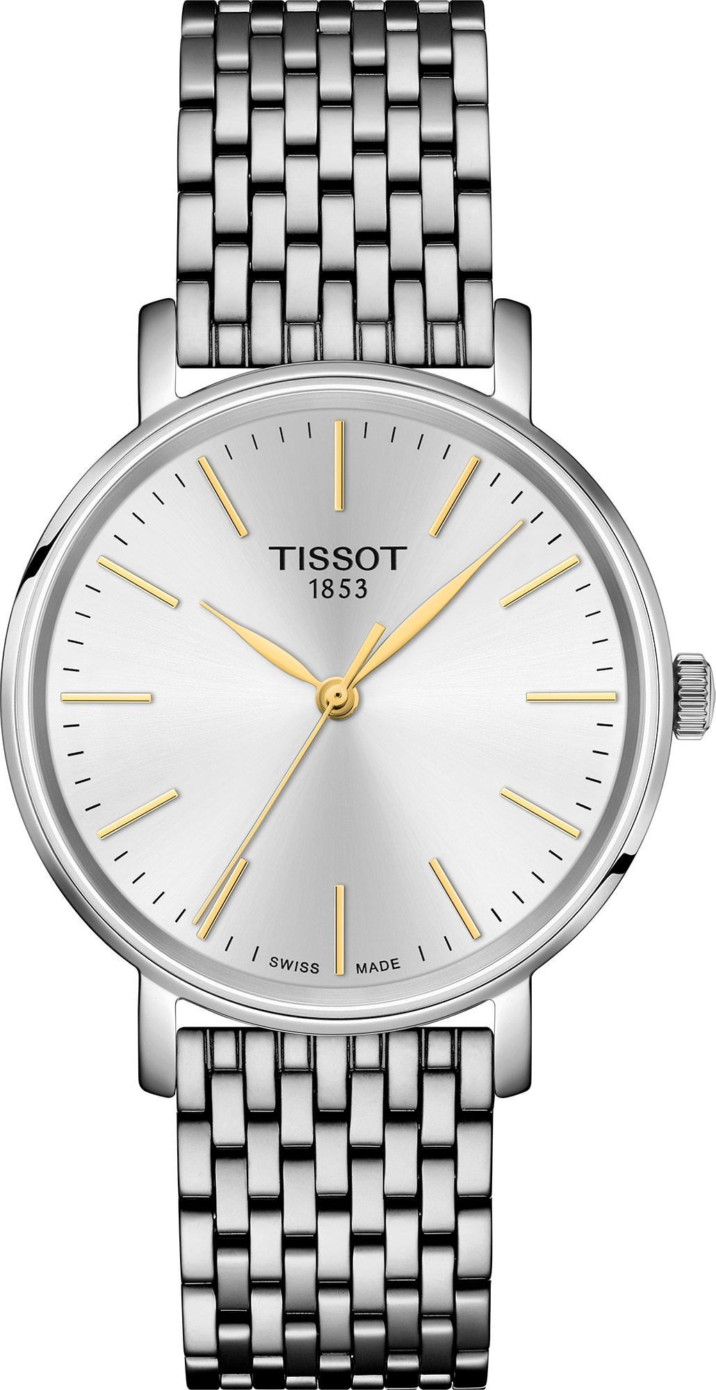 Tissot T-Classic Tissot Everytime White Dial 34 mm Quartz Watch For Unisex - 1