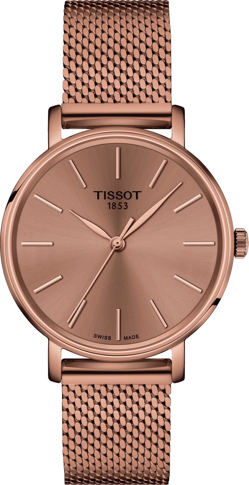 Tissot T-Classic Tissot Everytime Pink Dial 34 mm Quartz Watch For Women - 1