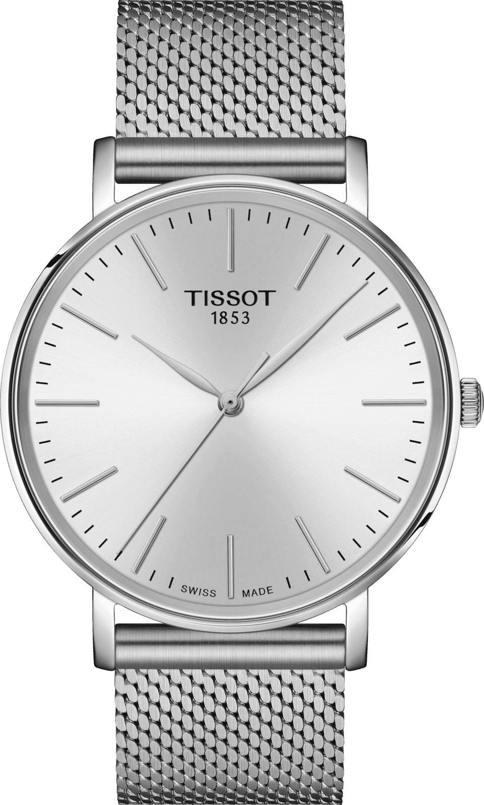 Tissot T-Classic Tissot Everytime White Dial 25.6 mm Quartz Watch For Men - 1