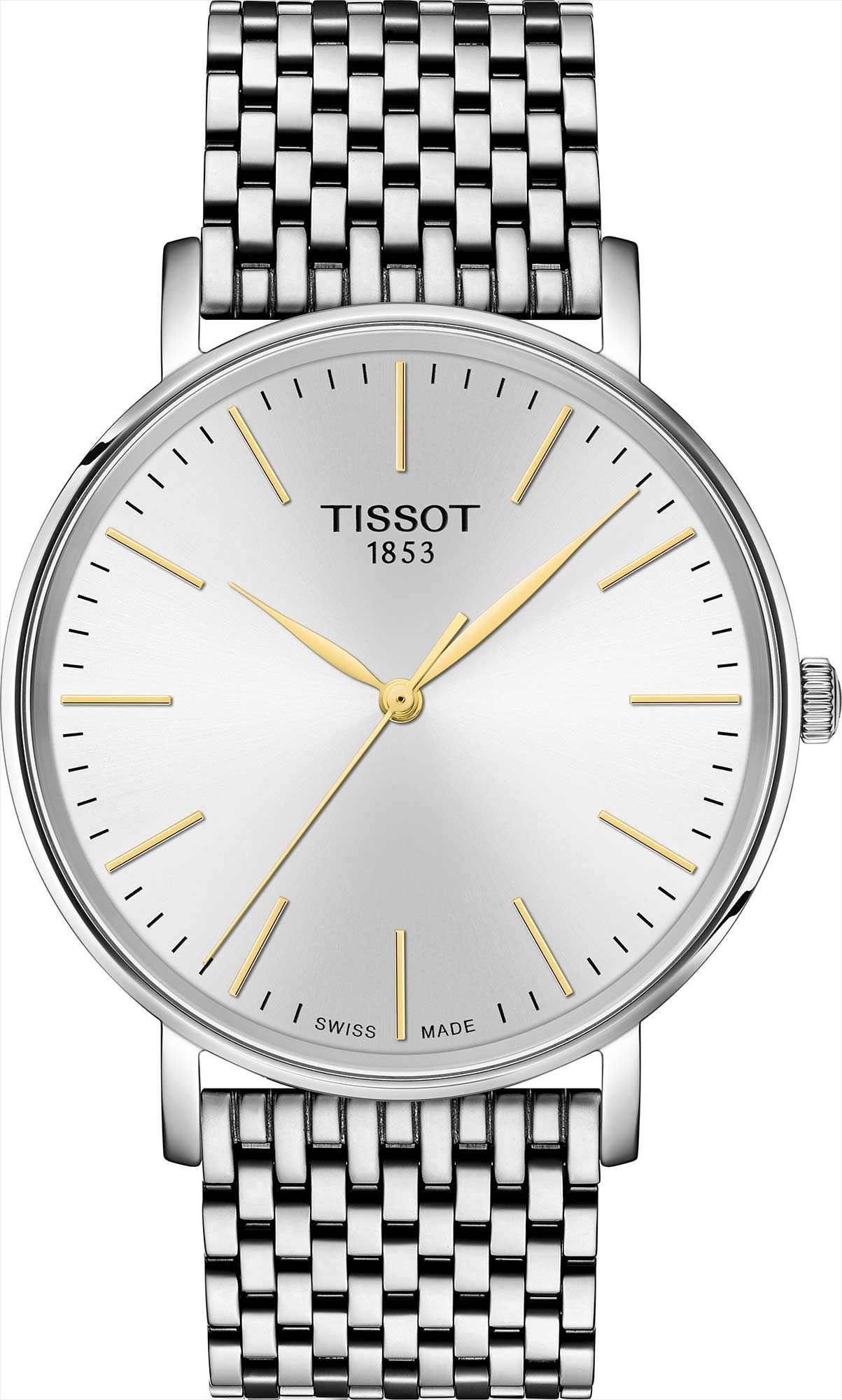 Tissot T-Classic Tissot Everytime White Dial 40 mm Quartz Watch For Men - 1