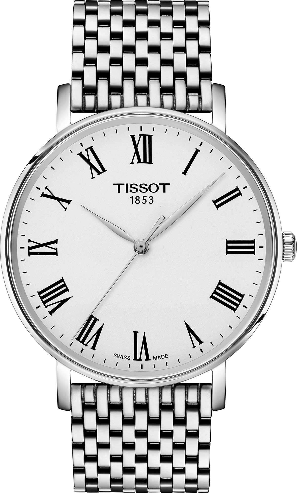 Tissot T-Classic Tissot Everytime Silver Dial 40 mm Quartz Watch For Men - 1