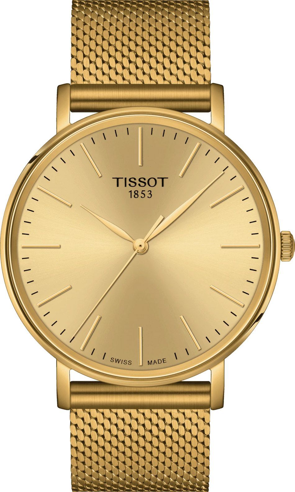 Tissot T-Classic Tissot Everytime Champagne Dial 40 mm Quartz Watch For Unisex - 1