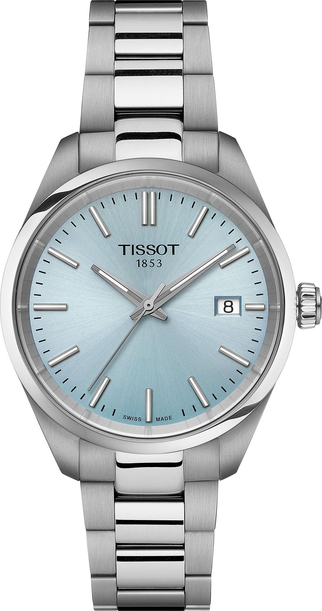 Tissot T-Classic Tissot PR 100 Blue Dial 34 mm Quartz Watch For Women - 1