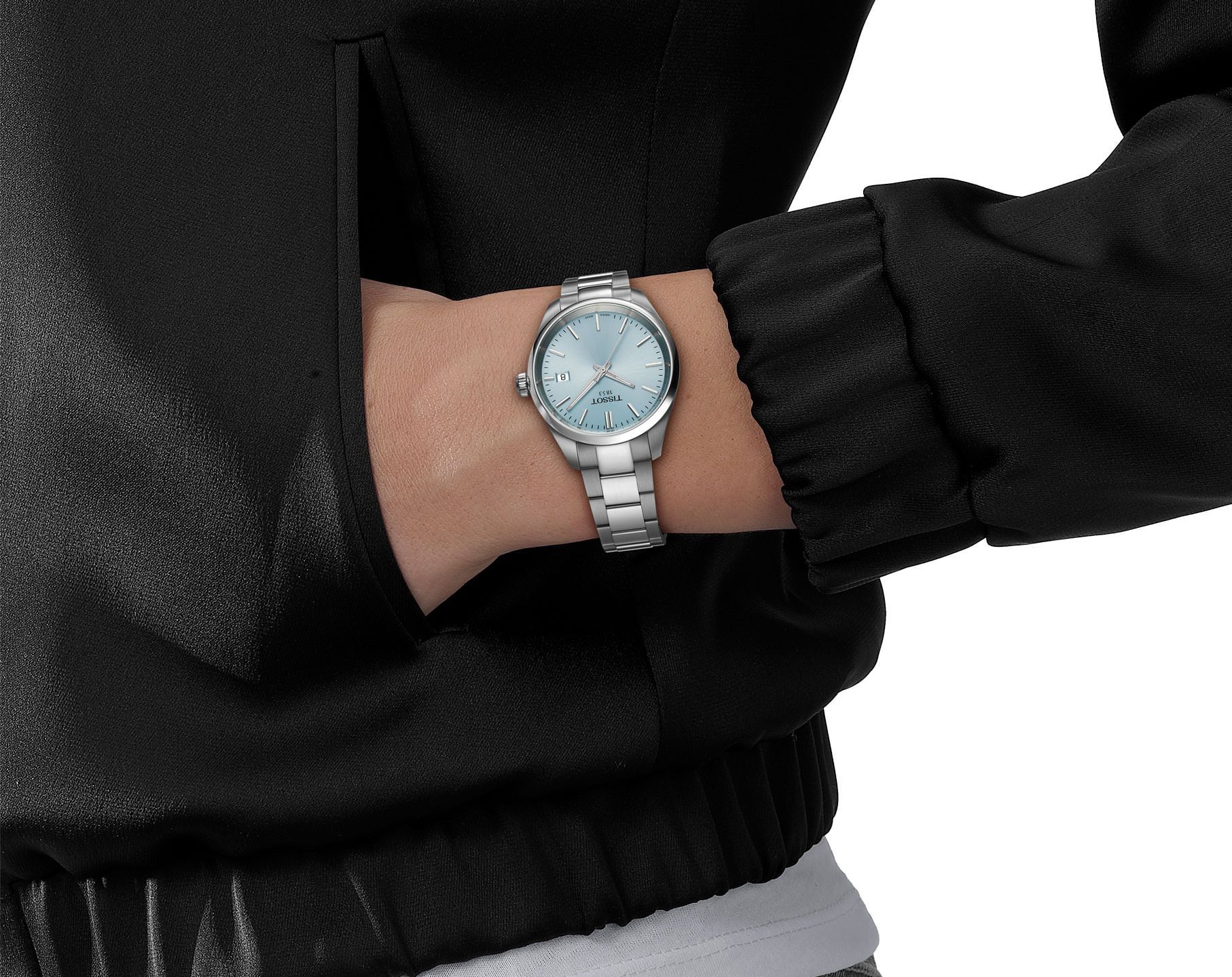 Tissot T-Classic Tissot PR 100 Blue Dial 34 mm Quartz Watch For Women - 6