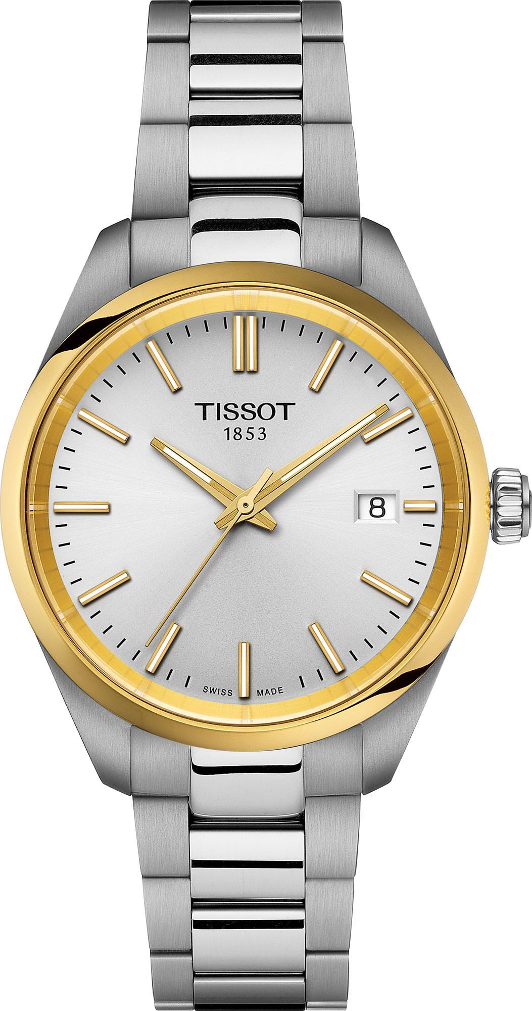 Tissot T-Classic Tissot PR 100 Silver Dial 34 mm Quartz Watch For Women - 1