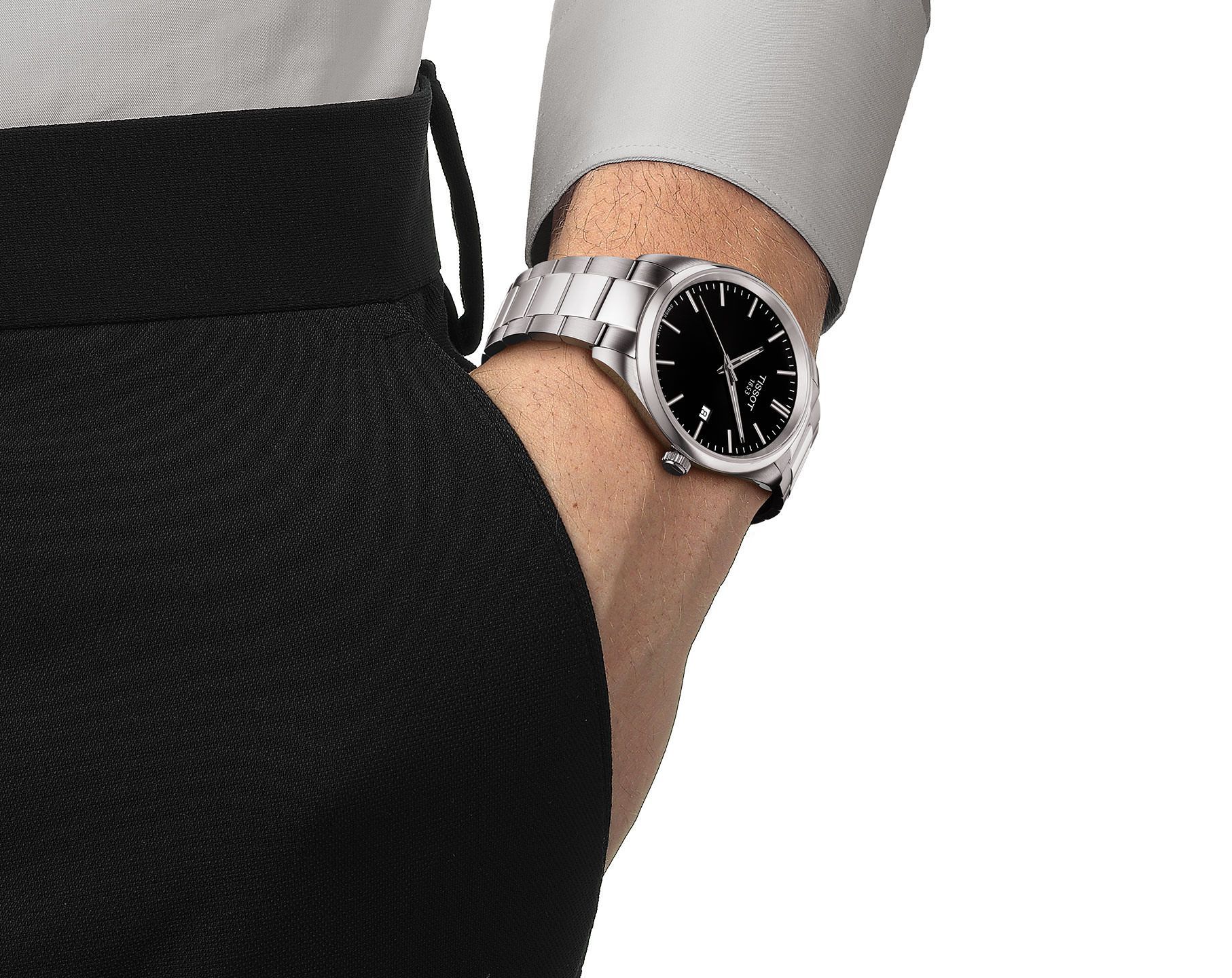 Tissot T-Classic Tissot PR 100 Black Dial 40 mm Quartz Watch For Men - 4