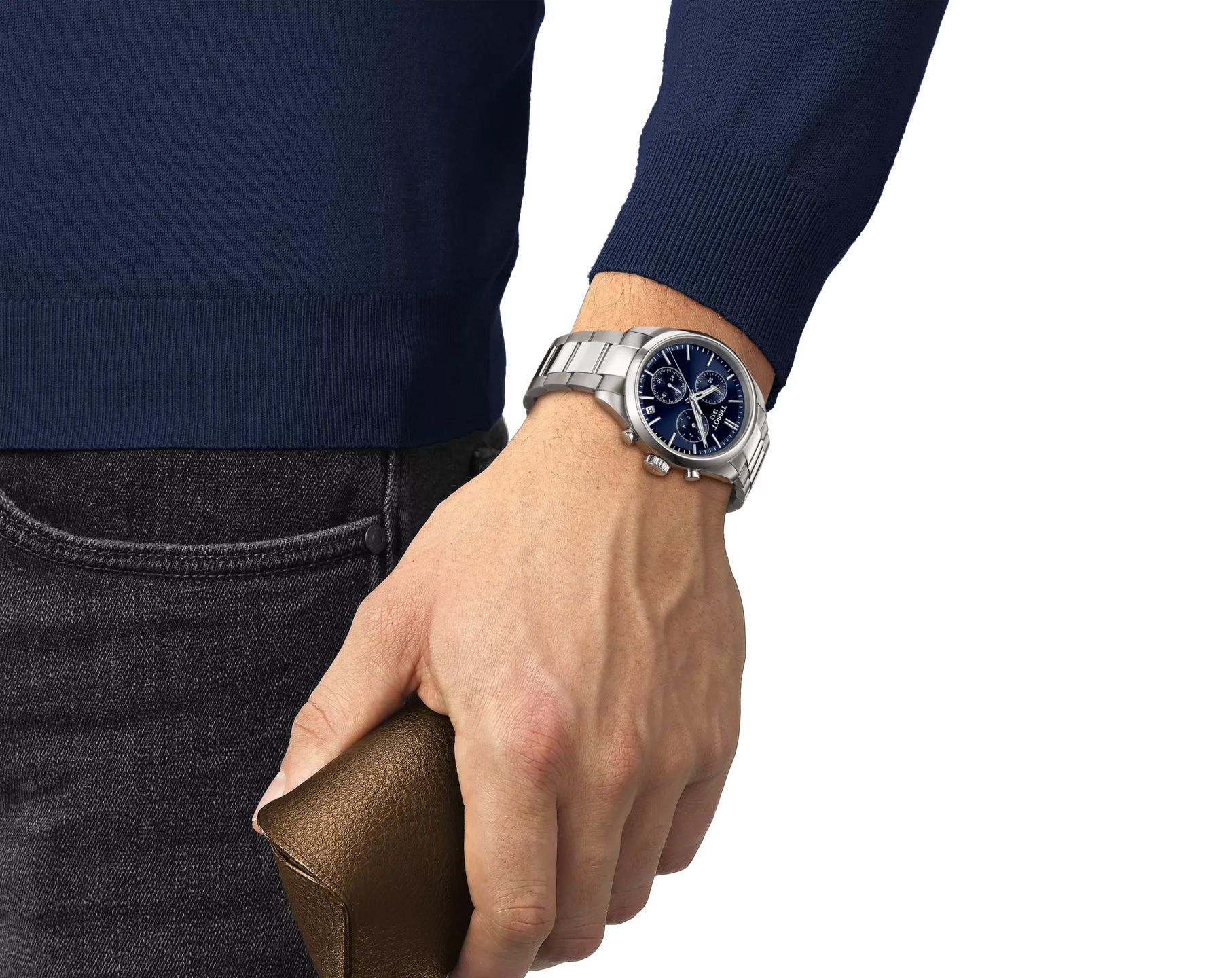 Tissot T-Classic Tissot PR 100 Blue Dial 40 mm Quartz Watch For Men - 3