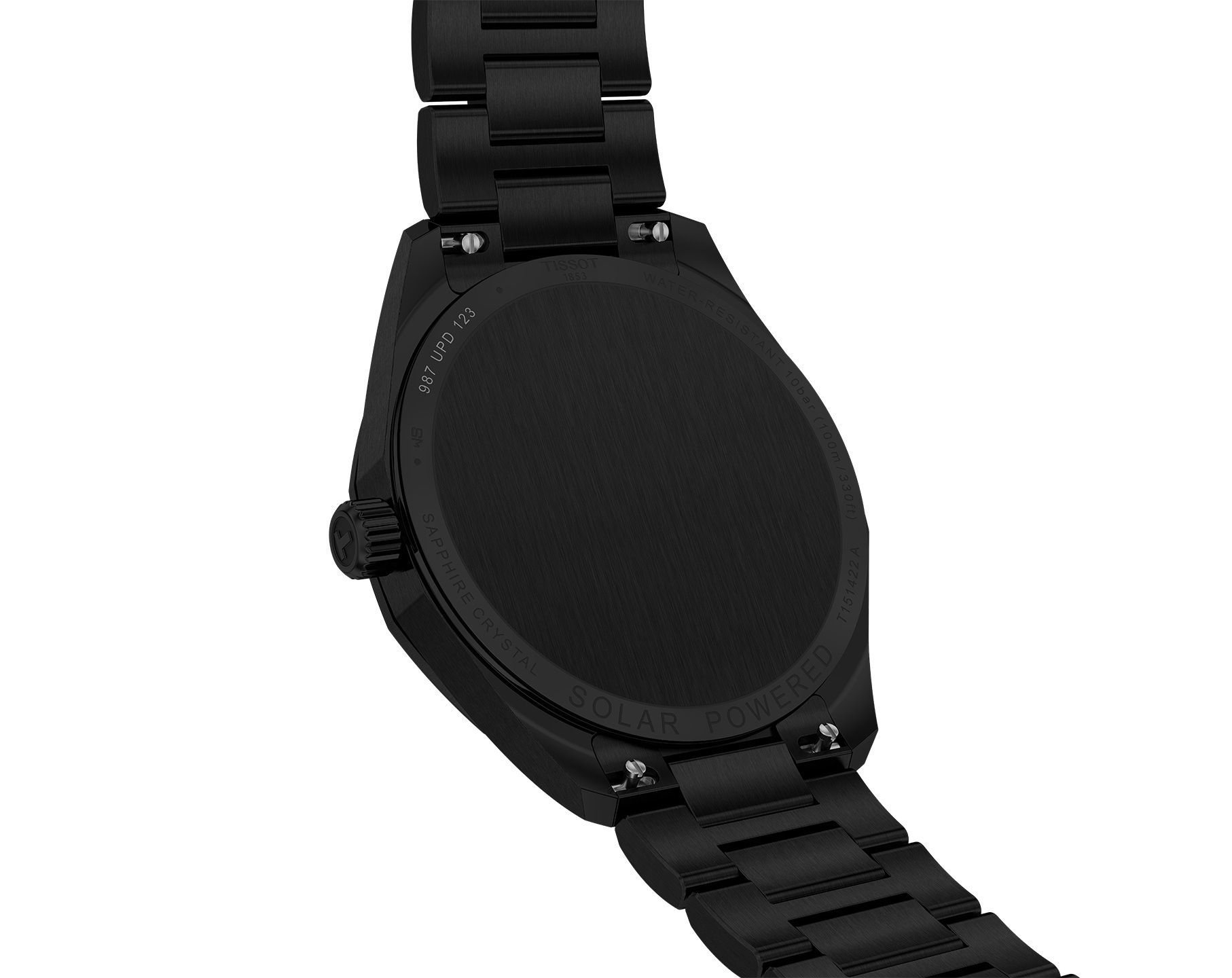 Tissot T-Classic Tissot PRC 100 Black Dial 39 mm Solar Powered Watch For Men - 7