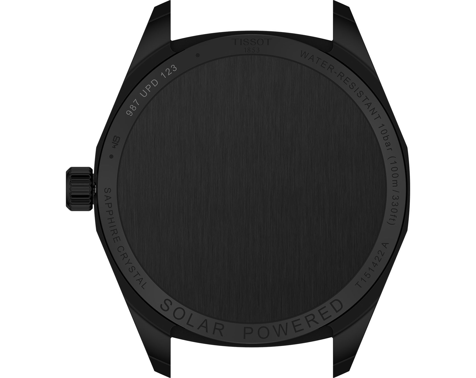 Tissot T-Classic Tissot PRC 100 Black Dial 39 mm Solar Powered Watch For Men - 2