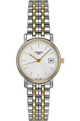 Tissot T-Classic Desire Small Lady White Dial 24 mm Quartz Watch For Women - 1