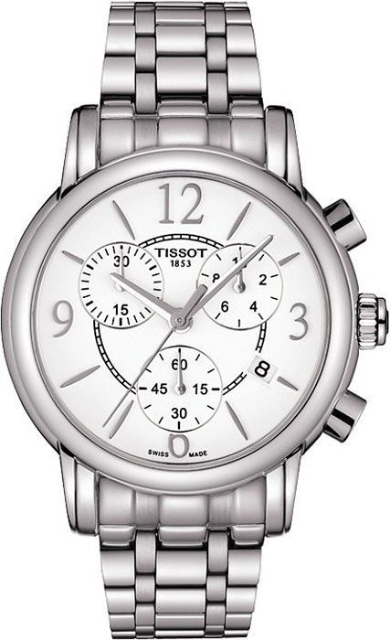 Tissot T-Lady Dressport White Dial 35 mm Quartz Watch For Women - 1